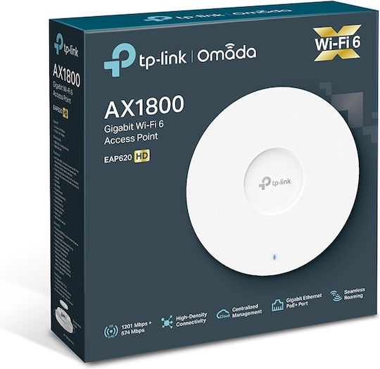 TP-LINK EAP620HD v1 WiFi Mesh Network Access Point Wi‑Fi 6 Dual Band (2.4 & 5GHz)