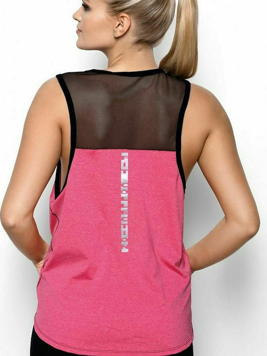 Eldar Abel Damen Sportlich Bluse Ärmellos Rosa