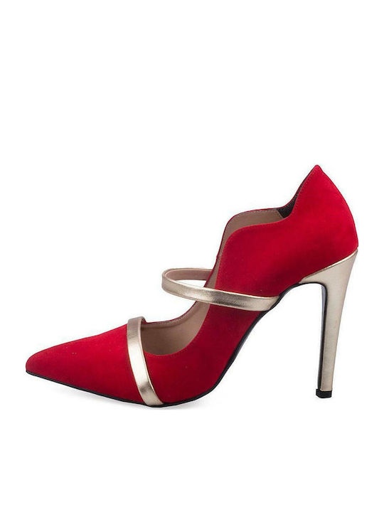 Ellen Pointed Toe Stiletto Red High Heels