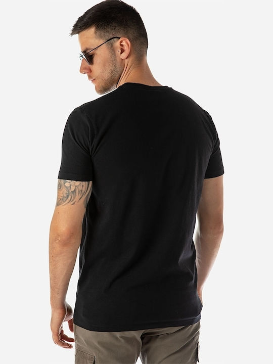 Brokers Jeans Herren T-Shirt Kurzarm Schwarz