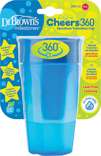 Dr. Brown's Baby Cup made of Plastic Blue 300ml for 9m+m+