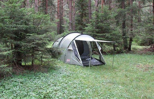 Coleman Coastline 3 Plus Camping Tent Tunnel Green 4 Seasons for 3 People 440x200x150cm