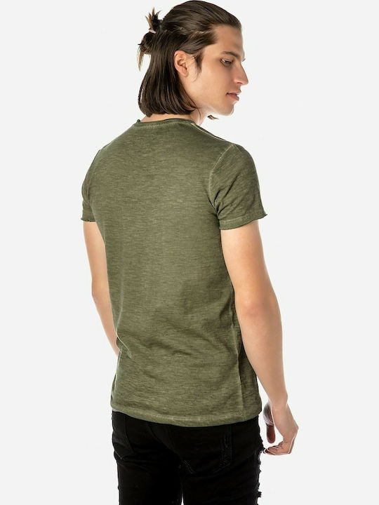 Camaro T-shirt Bărbătesc cu Mânecă Scurtă Olive