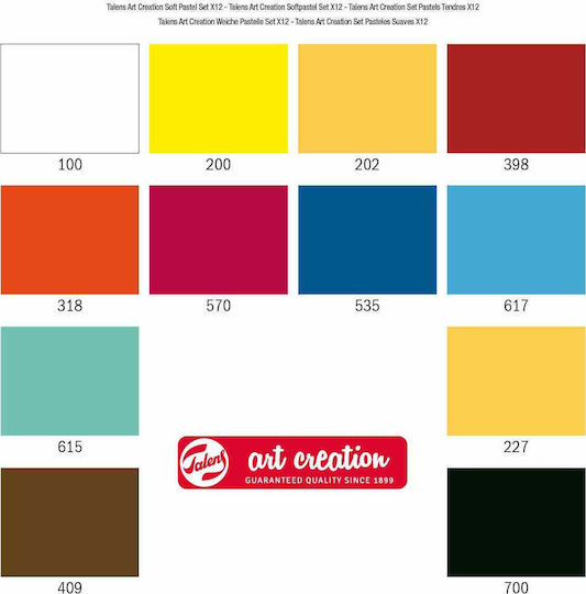 Royal Talens Soft Pastels Crayons Set Pastel crayons 12 Colours