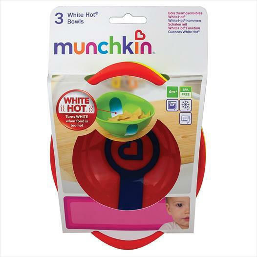 Munchkin Baby Food Bowl 12m+ made of Plastic Multicolour 3pcs