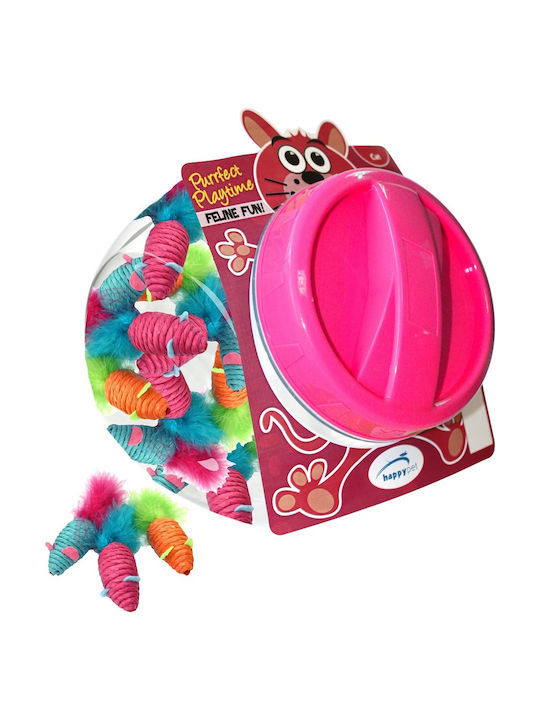 Happypet Carnival Cat Toy Mice 7x3.5cm (Διάφορα Χρώματα)