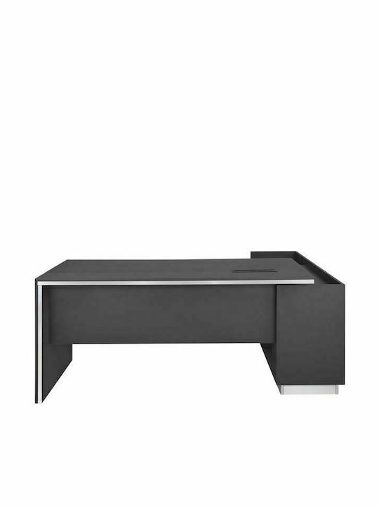 Corner Professional Office Rosewood Wooden Brown 180x170x76cm