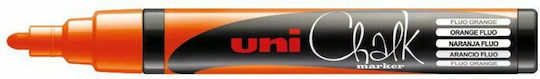 Uni-Ball Chalk Marker PWE-5M Marker Orange Blackboard Liquid Chalk for Glass Φωσφοριζε 1.8-2.5mm