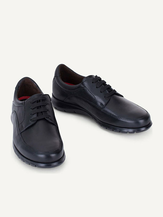 Leder Herren Freizeitschuhe Schwarz