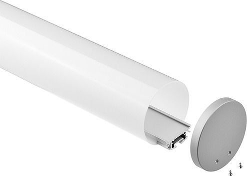Aca Velor Mini Окачен Алуминиев Профил за LED Лента с Опал Покритие 200x6x6см.
