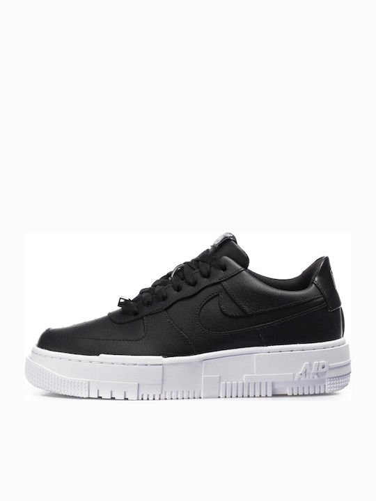 Air Force 1 Pixel Flatforms Sneakers Black / White