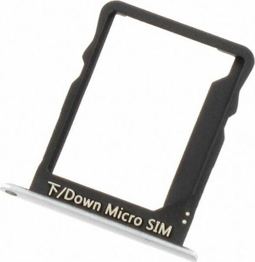 Sim Card Slot Silver Huawei P8 Lite