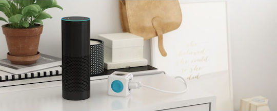 Allocacoc Smart PowerCube 4 Θέσεων με Διακόπτη και Καλώδιο 1.5m Γκρι
