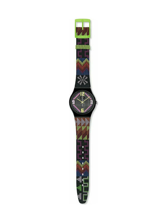 Swatch Psychedelia Leather Strap 17mm