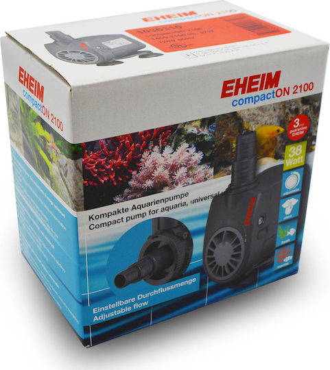 Eheim Compact On 2100 Aquarium Circulation Pump 38W With Cable 2.40m 1400-2100 L/H
