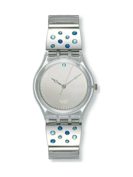 Swatch Sparkling Day Metallic-Armband Silber 17mm