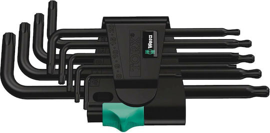 Wera 967/9 TX L-Shaped Set 9 Torx Wrenches 9pcs