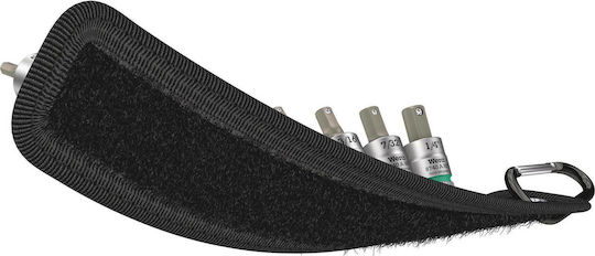 Wera Bit-Stecknüsse mit Bits Allen und Antriebsvierkant 1/4'' Set 9Stück