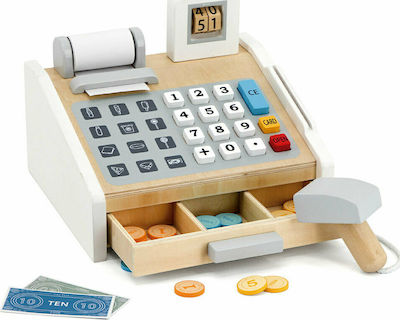 Viga Toys Kinderkasse Viga Cash Register aus Holz für 3+ Jahre