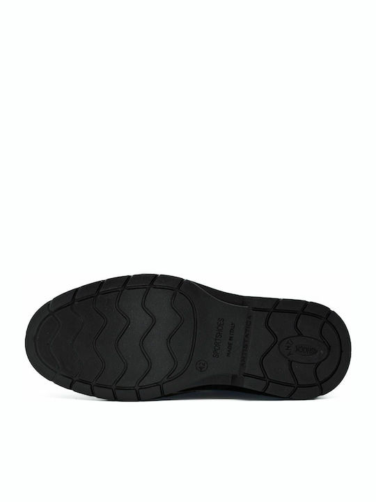 Leder Herren Freizeitschuhe Anatomisch Schwarz