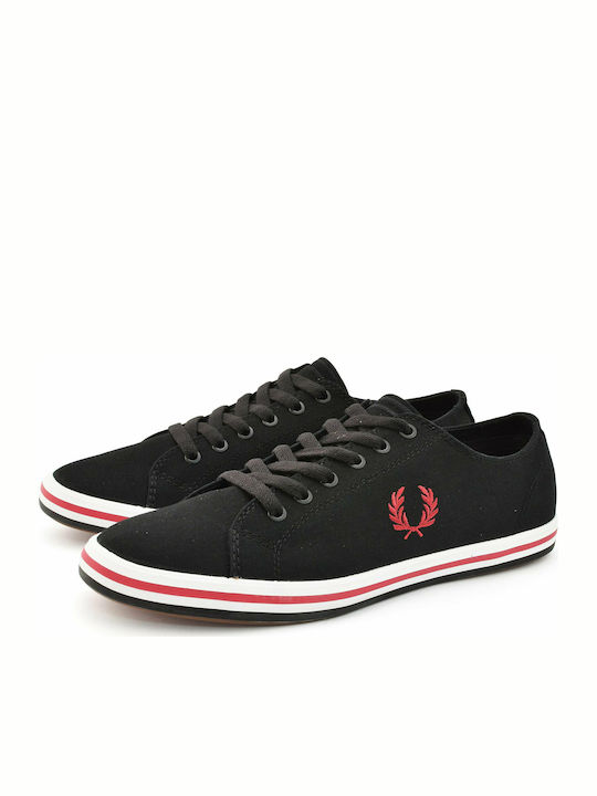 Fred Perry Kingston Twill Bărbați Sneakers Negre