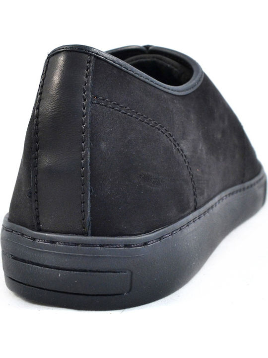 8542 Leder Herren Freizeitschuhe Schwarz