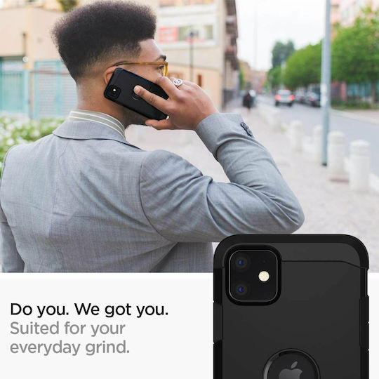 Spigen Tough Armor Back Cover Πλαστικό 2mm Μαύρο (iPhone 11)