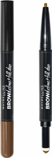 Maybelline Satin Duo Eyebrow Pencil 02 Medium Brown