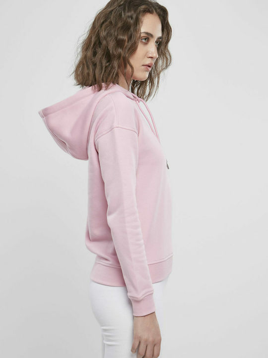 Damen Sweatshirt Kapuzen Rosa