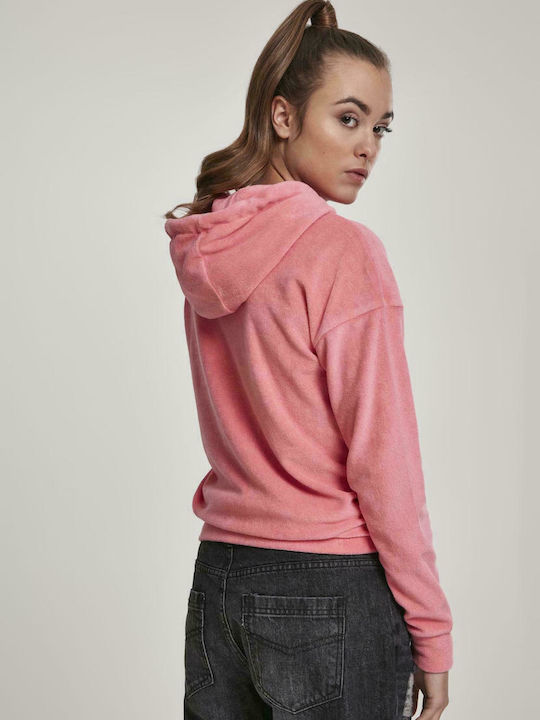 Urban Classics Women's Hooded Sweatshirt Pink