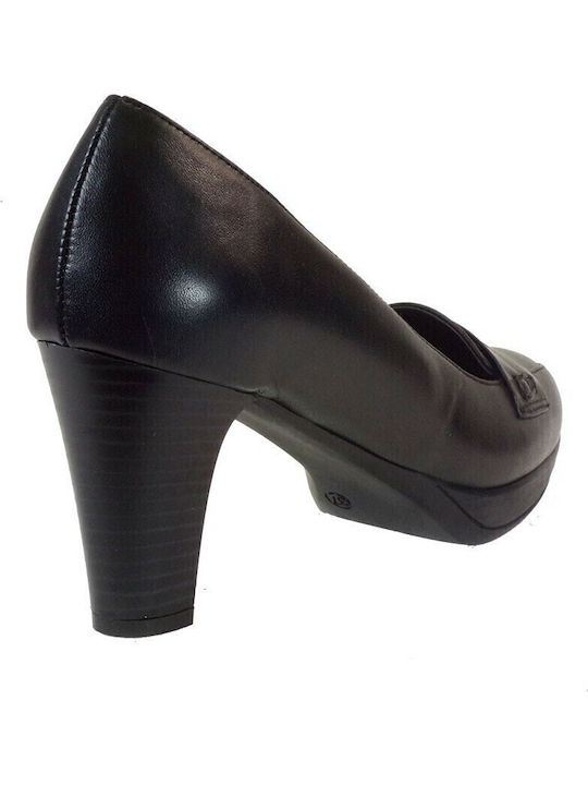 Κ42-5098 Leder Pumps Schwarz