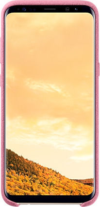 Samsung Alcantara Cover Задна корица Пластмаса Розов (Galaxy S8+)