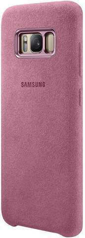 Samsung Alcantara Cover Задна корица Пластмаса Розов (Galaxy S8+)