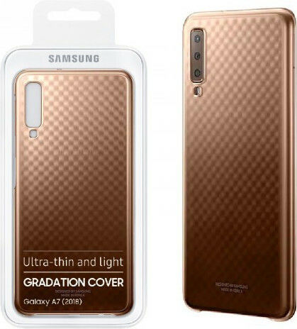 Samsung Back Cover Plastic Gold (Galaxy A7 2018)