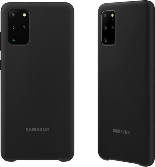 Samsung Silicone Cover Back Cover Silicon Negru (Galaxy S20+)