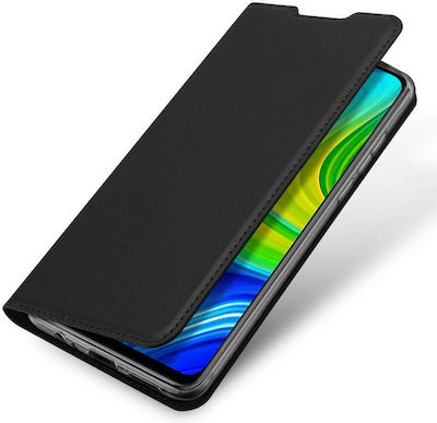 Dux Ducis Skin Pro Buchen Sie Synthetisches Leder Schwarz (Redmi Note 9) KLDSKINPRNOTE9BL