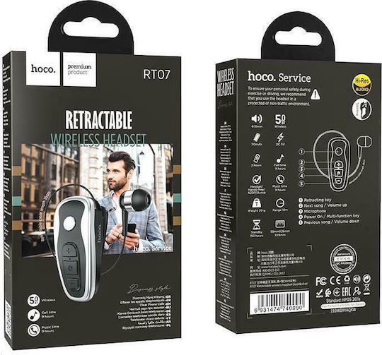 Hoco RT07 In-ear Bluetooth Handsfree Cască Negru