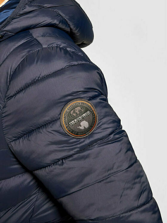 Aerons H Herren Winter Jacke Puffer Marineblau