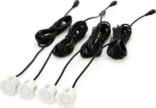 AMiO Car Parking System with Buzzer and 4 Sensors 22mm in White Color