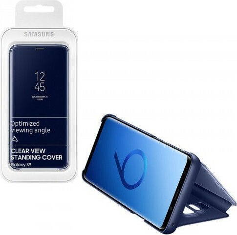 Samsung Книга Пластмаса Син (Galaxy S9)