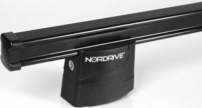 Nordrive Μπάρες Οροφής Kargo 115εκ. Μαύρη (Σετ χωρίς πόδια)