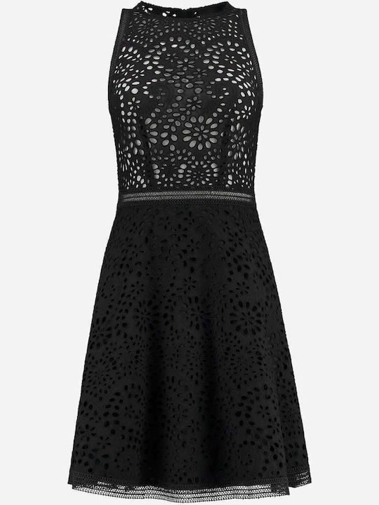 Saya Summer Mini Evening Dress Black