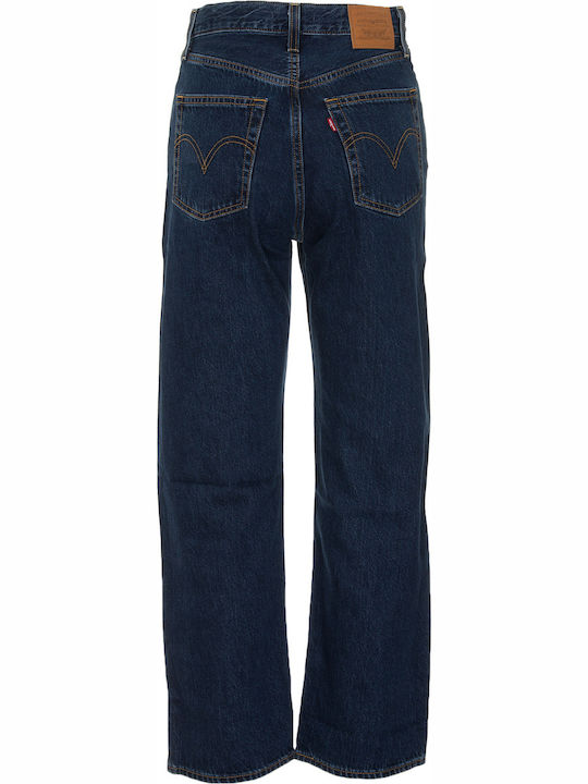 Ribcage High Waist Women's Jean Trousers in Regular Fit Noe Dark