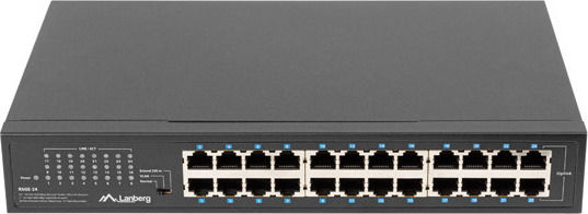 Lanberg RSGE-24 Unmanaged L2 Switch με 24 Θύρες Gigabit (1Gbps) Ethernet