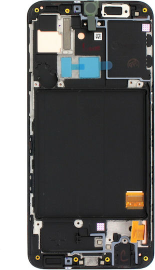 Samsung Οθόνη με Μηχανισμό Αφής και Πλαίσιο για Galaxy A40 (Μαύρο)