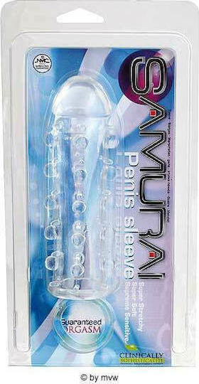 Nanma Samurai Penis Sleeve Penis-Verlängerung Transparent 13cm
