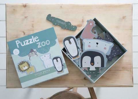 Παιδικό Puzzle Ζωολογικός Κήπος για 2+ Ετών 24pcs Little Dutch