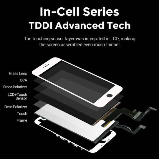 Timeway Οθόνη mit Touch-Mechanismus für iPhone XS (Schwarz)