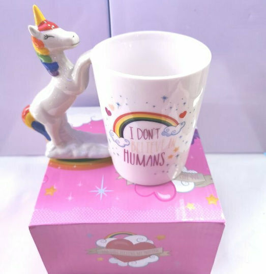 Unicorn Mug Ceramic Beige 350ml