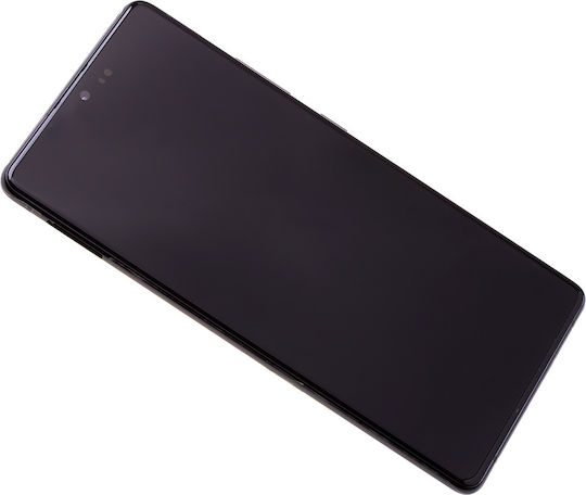 Samsung Screen with Touch Mechanism and Frame for Galaxy S10 Lite (Black)